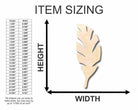 Unfinished Wooden Palm Tree Leaf Shape - Craft - up to 24" DIY-24 Hour Crafts