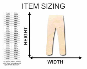 Unfinished Wooden Pants Shape - Craft - up to 24" DIY-24 Hour Crafts