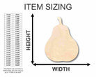 Unfinished Wooden Pear Shape - Fruit - Craft - up to 24" DIY-24 Hour Crafts