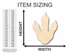 Unfinished Wooden Penguin Foot Shape - Craft - up to 24" DIY-24 Hour Crafts