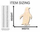 Unfinished Wooden Penguin Shape - Animal - Wildlife - Craft - up to 24" DIY-24 Hour Crafts