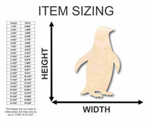Load image into Gallery viewer, Unfinished Wooden Penguin Shape - Animal - Wildlife - Craft - up to 24&quot; DIY-24 Hour Crafts
