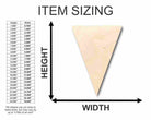 Unfinished Wooden Pennant Shape - School - Sports - Craft - up to 24" DIY-24 Hour Crafts