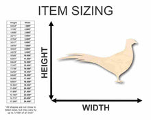 Load image into Gallery viewer, Unfinished Wooden Pheasant Shape - Animal - Wildlife - Hunting - Craft - up to 24&quot; DIY-24 Hour Crafts
