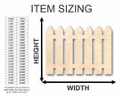 Unfinished Wooden Picket Fence Shape - Craft - up to 24" DIY-24 Hour Crafts