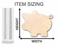 Load image into Gallery viewer, Unfinished Wooden Piglet Piggy Bank Shape - Farm Animal - Money - Craft - up to 24&quot; DIY-24 Hour Crafts
