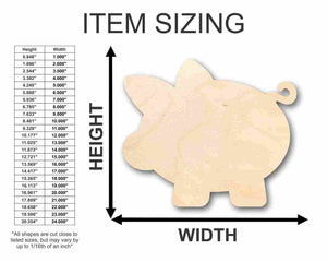 Unfinished Wooden Piglet Piggy Bank Shape - Farm Animal - Money - Craft - up to 24" DIY-24 Hour Crafts