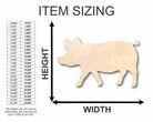 Unfinished Wooden Pig Shape - Farm Animal - Craft - up to 24" DIY-24 Hour Crafts