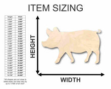 Load image into Gallery viewer, Unfinished Wooden Pig Shape - Farm Animal - Craft - up to 24&quot; DIY-24 Hour Crafts
