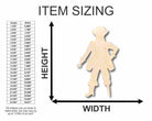 Unfinished Wooden Pirate Captain Pegleg Shape - Ahab - Moby Dick - Pirates - Craft - up to 24" DIY-24 Hour Crafts
