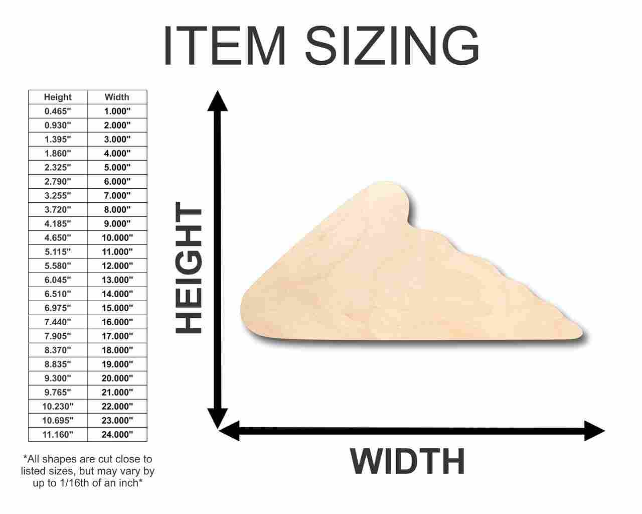 Unfinished Wooden Pizza Slice Shape - Kitchen - Food - Craft - up to 24" DIY-24 Hour Crafts