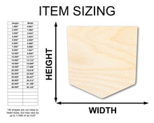 Load image into Gallery viewer, Unfinished Wood Pocket Shape - Craft - up to 36&quot; DIY
