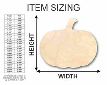 Load image into Gallery viewer, Unfinished Wooden Pumpkin Shape - Fall - Halloween - Patch - Craft - up to 24&quot; DIY-24 Hour Crafts
