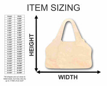 Load image into Gallery viewer, Unfinished Wooden Purse Shape - Craft - up to 24&quot; DIY-24 Hour Crafts

