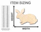 Unfinished Wooden Rabbit Shape - Animal - Craft - up to 24" DIY-24 Hour Crafts