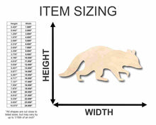 Load image into Gallery viewer, Unfinished Wooden Raccoon Shape - Animal - Craft - up to 24&quot; DIY-24 Hour Crafts
