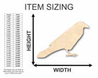 Unfinished Wooden Raven Shape - Bird - Wildlife - Craft - up to 24" DIY-24 Hour Crafts