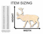 Unfinished Wooden Reindeer Shape - Animal - Wildlife - Craft - up to 24" DIY-24 Hour Crafts