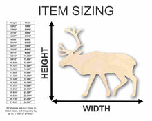 Load image into Gallery viewer, Unfinished Wooden Reindeer Shape - Animal - Wildlife - Craft - up to 24&quot; DIY-24 Hour Crafts
