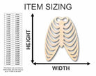 Unfinished Wooden Skeleton Rib Cage Shape - Craft - up to 24" DIY-24 Hour Crafts