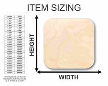 Load image into Gallery viewer, Unfinished Wooden Rounded Square Shape - Custom Tags - Craft - up to 24&quot; DIY-24 Hour Crafts
