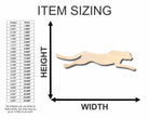 Unfinished Wooden Running Cheetah Shape - Animal - Wildlife - Craft - up to 24" DIY-24 Hour Crafts