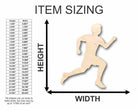 Unfinished Wooden Running Boy Shape - Track Cross Country - Sports - Room Decor - up to 24" DIY-24 Hour Crafts