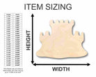 Unfinished Wooden Sandcastle Shape - Ocean - Beach - Nursery - Craft - up to 24" DIY-24 Hour Crafts