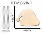 Unfinished Wooden Santa Claus Hat Shape - Christmas - Ornament - Craft - up to 24" DIY-24 Hour Crafts