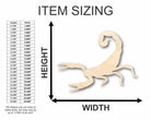 Unfinished Wooden Scorpion Shape - Desert Animal - Craft - up to 24" DIY-24 Hour Crafts