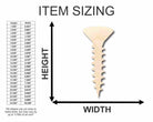 Unfinished Wooden Screw Shape - Tool - Craft - up to 24" DIY-24 Hour Crafts