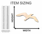 Unfinished Wooden Seagull Shape - Beach - Bird - Wildlife - Craft - up to 24" DIY-24 Hour Crafts