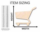 Unfinished Wooden Shopping Cart Shape - Craft - up to 24" DIY-24 Hour Crafts