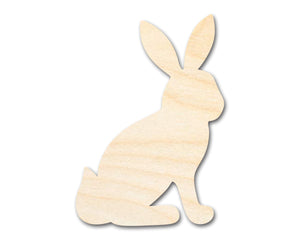 Unfinished Wood Sitting Bunny Shape - Craft - up to 46" DIY