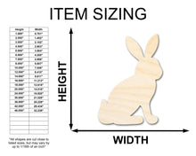 Load image into Gallery viewer, Unfinished Wood Sitting Bunny Shape - Craft - up to 46&quot; DIY
