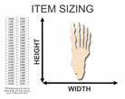 Unfinished Wooden Skeleton Foot Shape - Bones - Craft- up to 24" DIY-24 Hour Crafts