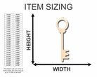 Unfinished Wooden Skeleton Key Shape - Craft - up to 24" DIY-24 Hour Crafts