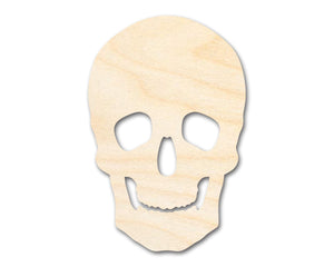 Unfinished Wood Skull Shape - Halloween - Spooky - Craft - up to 24" DIY