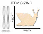 Unfinished Wooden Snail Shape - Insect - Animal - Wildlife - Craft - up to 24" DIY-24 Hour Crafts