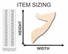 Unfinished Wooden Somalia Shape - Africa - Country - Craft - up to 24" DIY-24 Hour Crafts