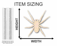 Load image into Gallery viewer, Unfinished Wooden Spider Shape - Insect - Animal - Wildlife - Craft - up to 24&quot; DIY-24 Hour Crafts
