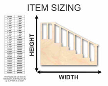 Load image into Gallery viewer, Unfinished Wooden Stairs Shape - Craft - up to 24&quot; DIY-24 Hour Crafts
