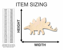 Load image into Gallery viewer, Unfinished Wood Stegosaurus Shape - Dinosaur - Craft - up to 24&quot; DIY
