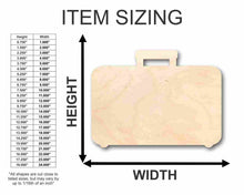 Load image into Gallery viewer, Unfinished Wooden Suitcase Shape - Craft - up to 24&quot; DIY-24 Hour Crafts
