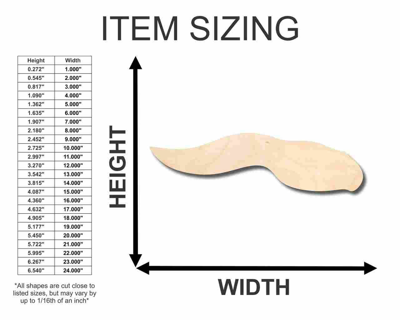 Unfinished Wooden Frog Tadpole Shape - Animal - Craft - up to 24" DIY-24 Hour Crafts
