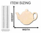 Unfinished Wooden Teapot Shape - Kitchen - Craft - up to 24" DIY-24 Hour Crafts