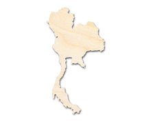 Load image into Gallery viewer, Unfinished Wood Thailand Country Shape - Southeast Asia Craft - up to 36&quot; DIY
