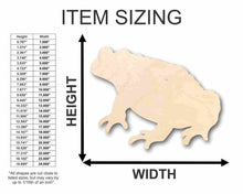 Load image into Gallery viewer, Unfinished Wooden Toad Shape - Animal - Craft - up to 24&quot; DIY-24 Hour Crafts
