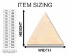 Unfinished Wooden Triangle Shape - Craft - up to 24" DIY-24 Hour Crafts