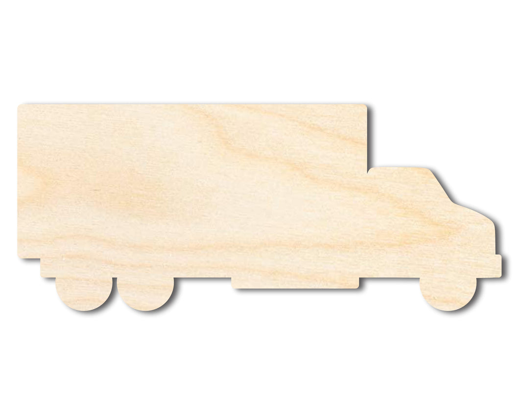 Unfinished Wood Truck Van Shape - Craft - up to 36